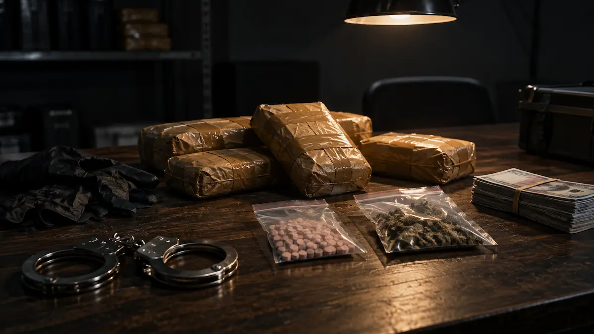 Uyuşturucu madde ticareti suçu kapsamında ele geçirilen paketler ve maddi deliller (TCK 188)